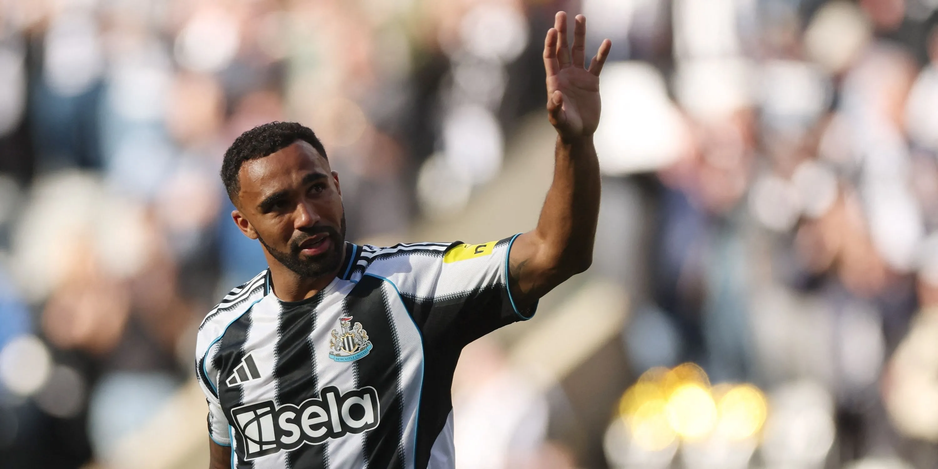 Tiền đạo Callum Wilson trong màu áo Newcastle United