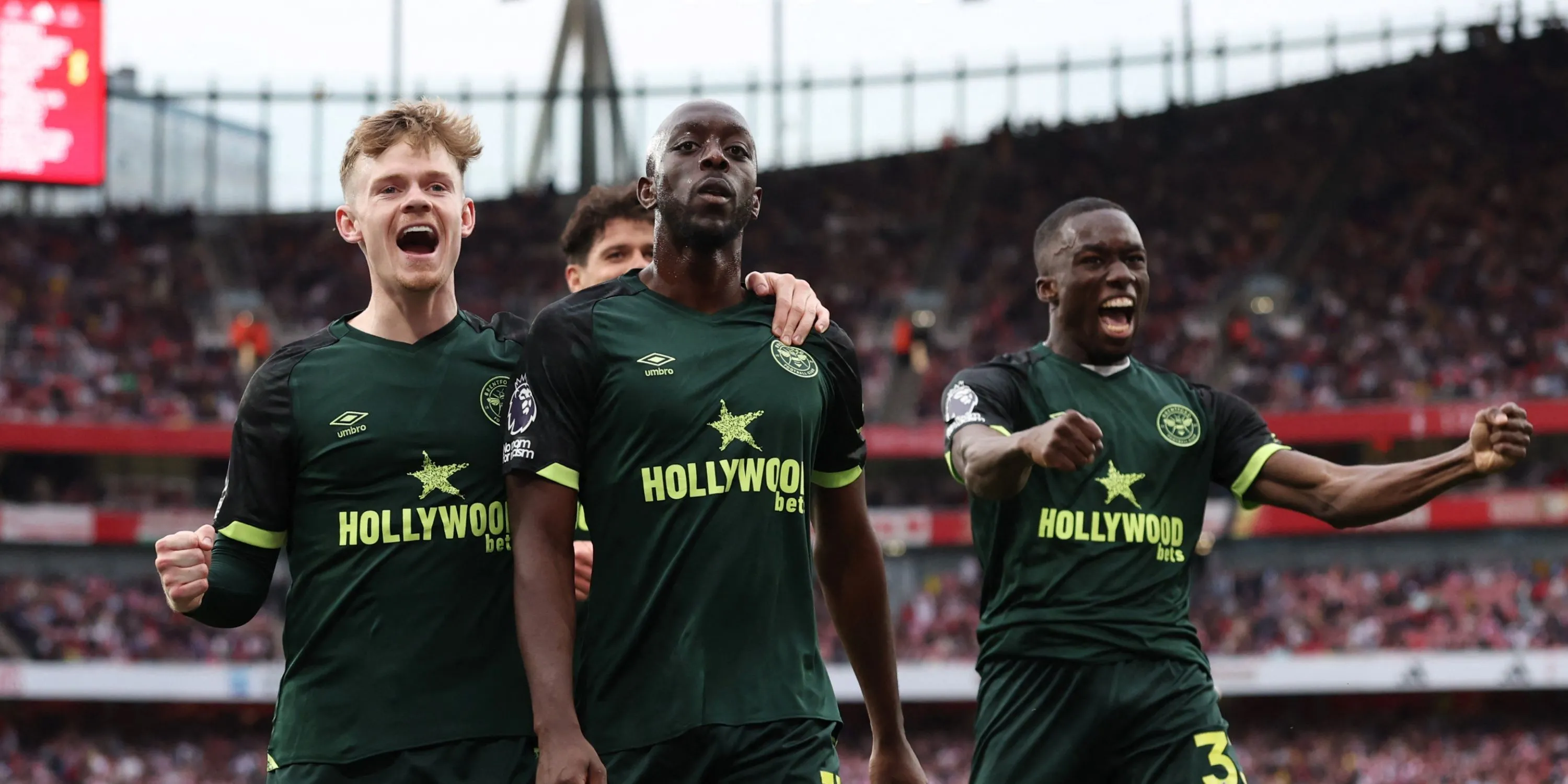 Yoane Wissa trong màu áo Brentford, mục tiêu chuyển nhượng hàng đầu của Newcastle