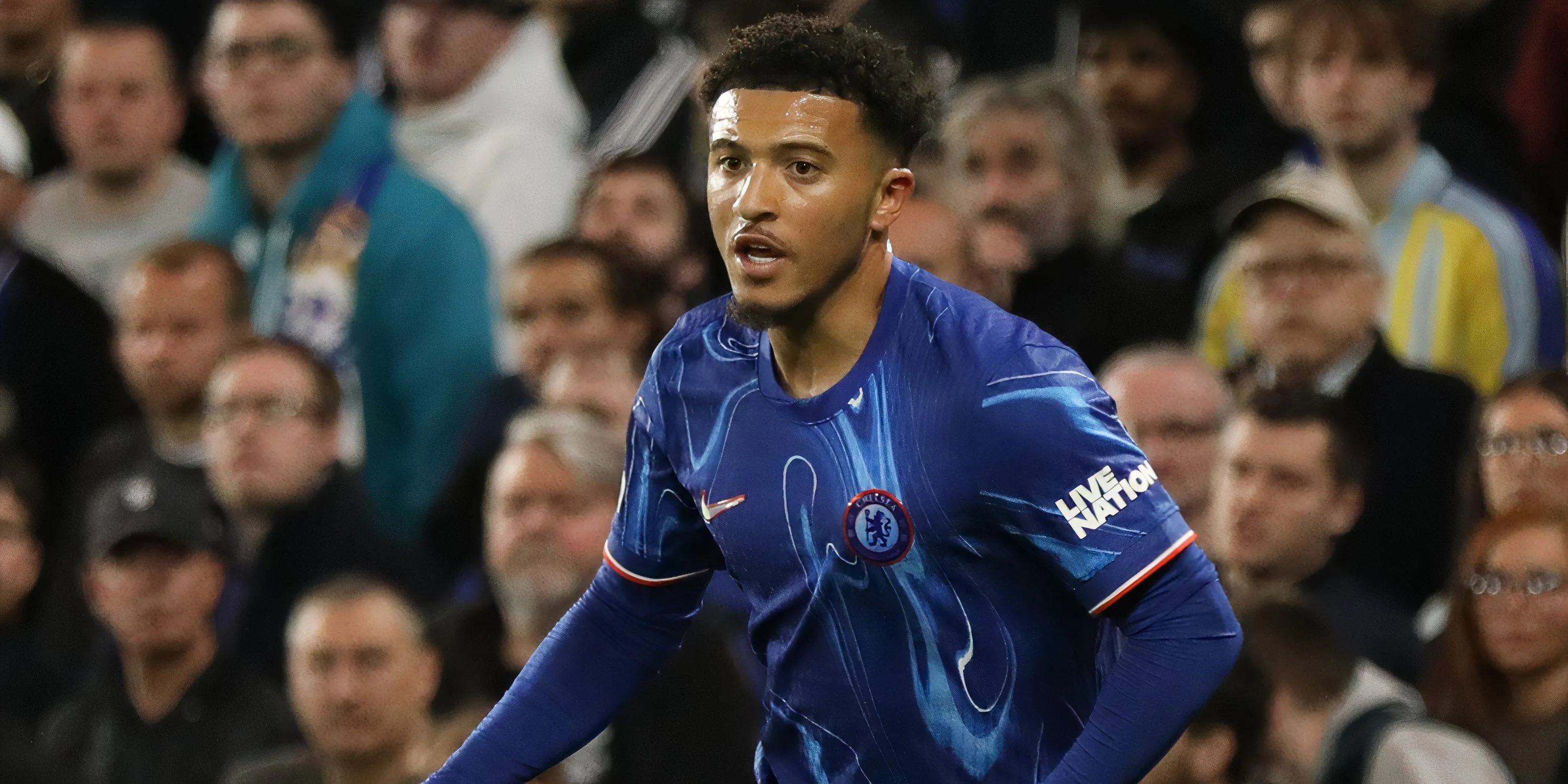 Jadon Sancho thi đấu cho Chelsea trong mùa giải 2024/25, nơi anh giành UEFA Conference League