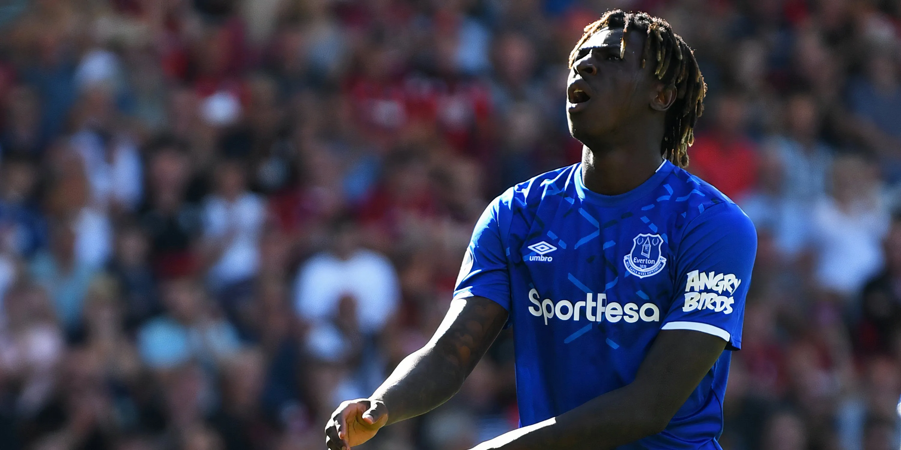 Moise Kean trong màu áo Everton, giai đoạn khó khăn khi anh không thể hiện được kỳ vọng