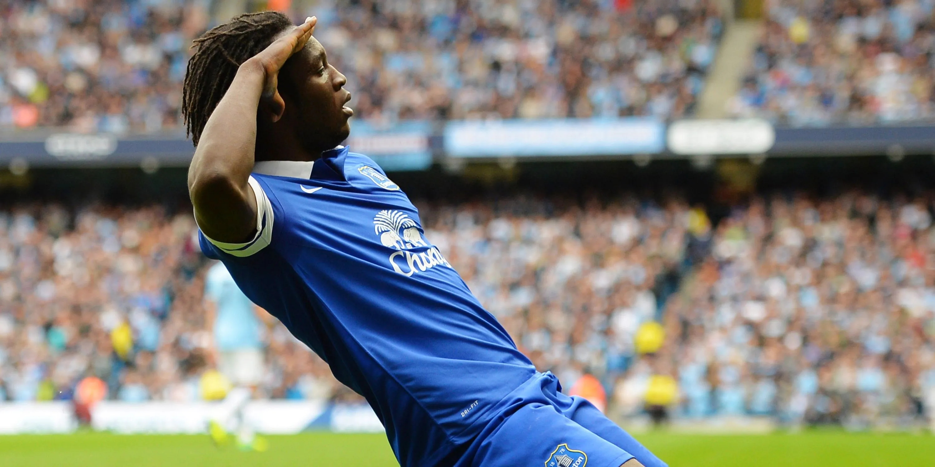Tiền đạo Romelu Lukaku, người từng được xem là hình mẫu cho Moise Kean tại Everton